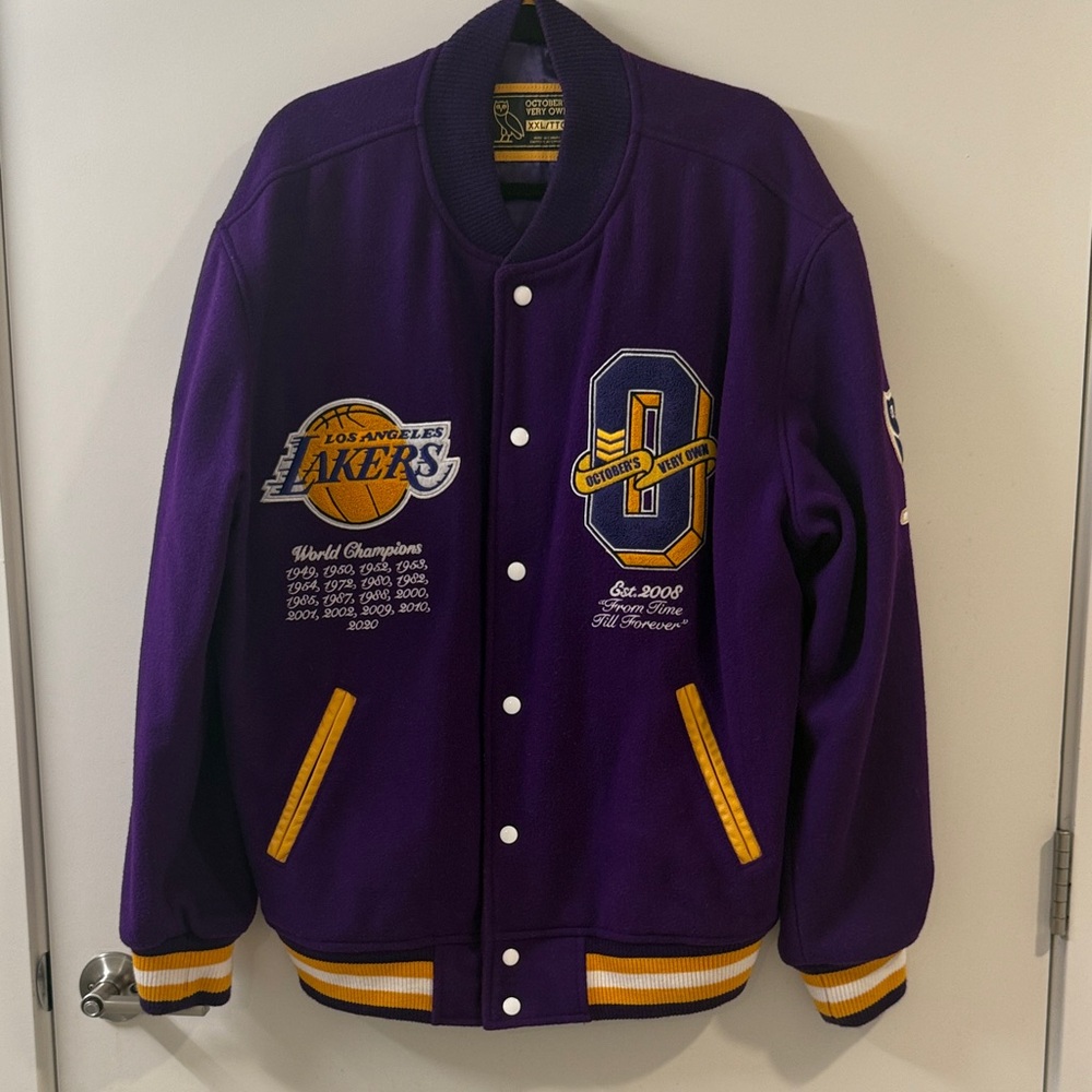 OVO x NBA Lakers Varsity Jacket